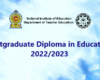 pstgrduaate diploma in Education 2022-2023