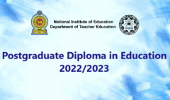 pstgrduaate diploma in Education 2022-2023